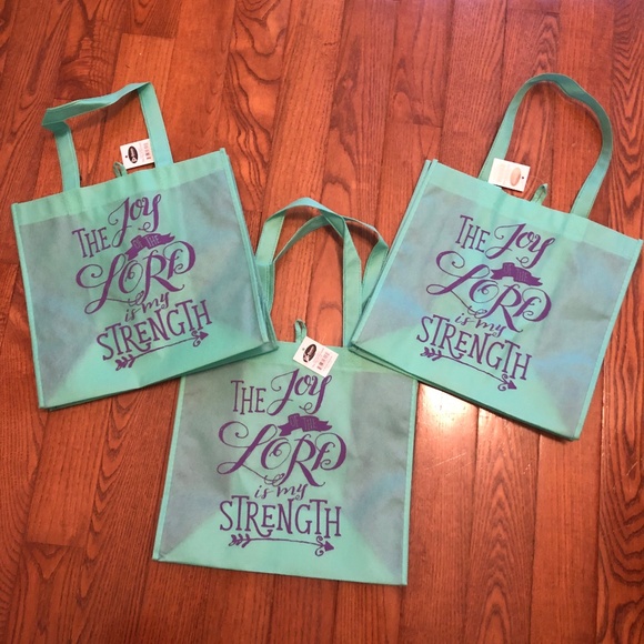 Sale: 5 for $10 - NWT - 3 fabric tote bags - Picture 1 of 5